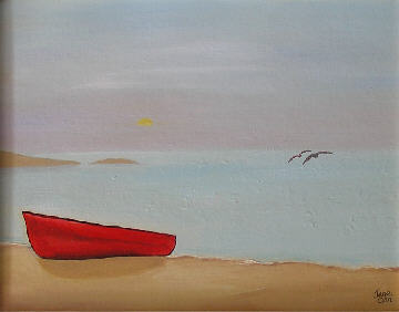 Image_Boat on Beach_20x24