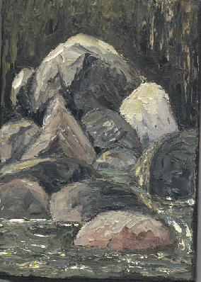 Rocks Along Semiwhite 5 x 7