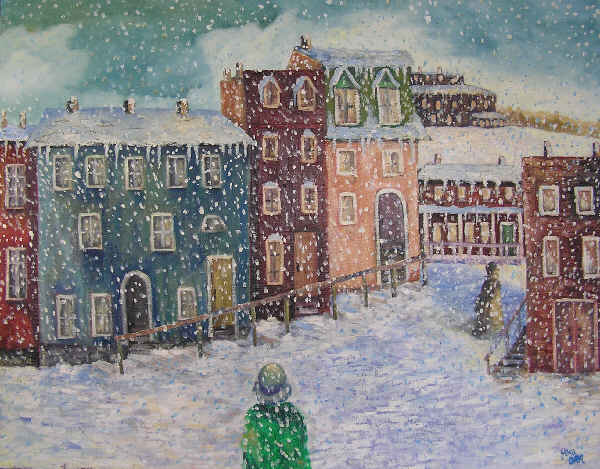 Snowy Evening 28 x 22